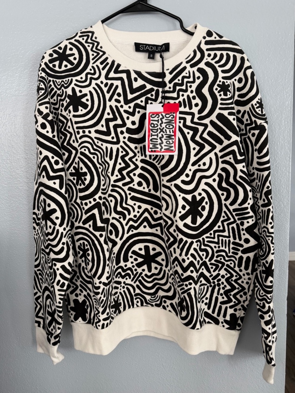 Stadium Goods x Snoeman Zig Zag Crewneck Sweatshirt Size S